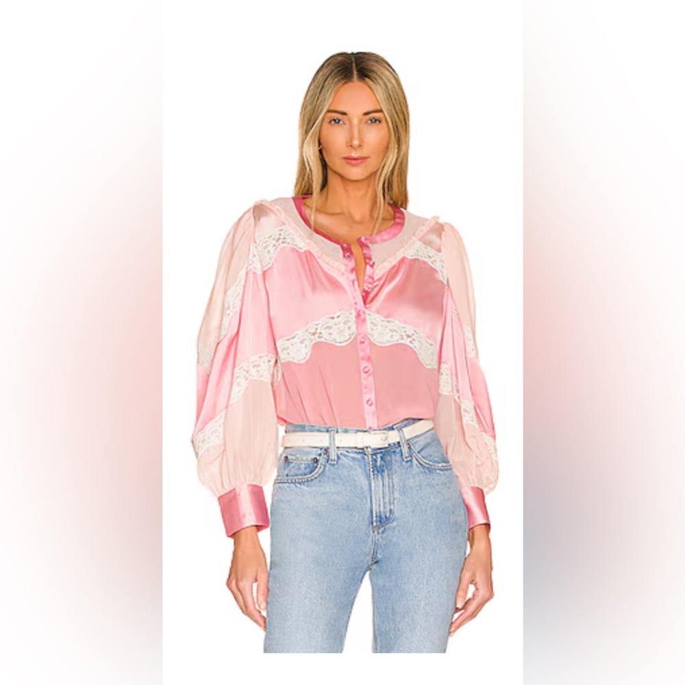 LoveShackFancy Zavia Blouse